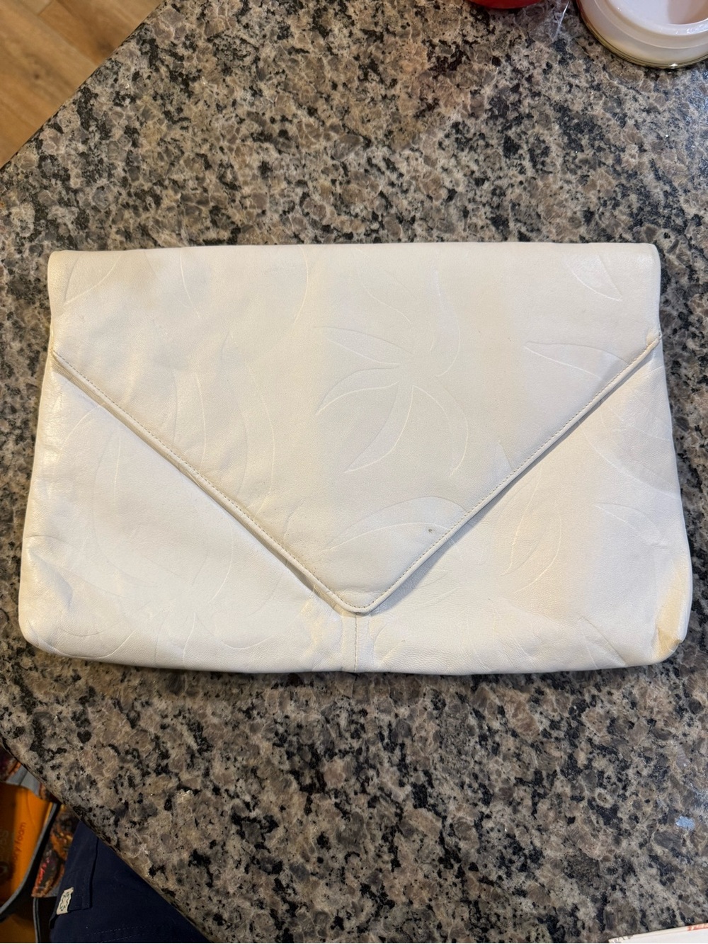 Elegant White Envelope Clutch Handbag